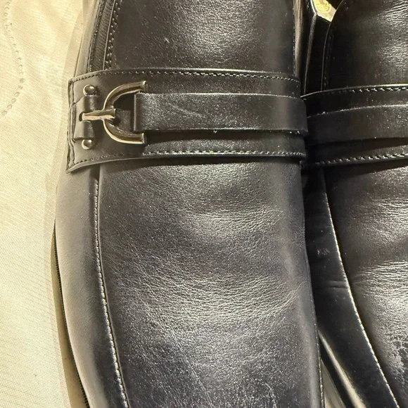 Men's Black Leather Loafers Bruno Magli 13 M - Picture 6 of 8